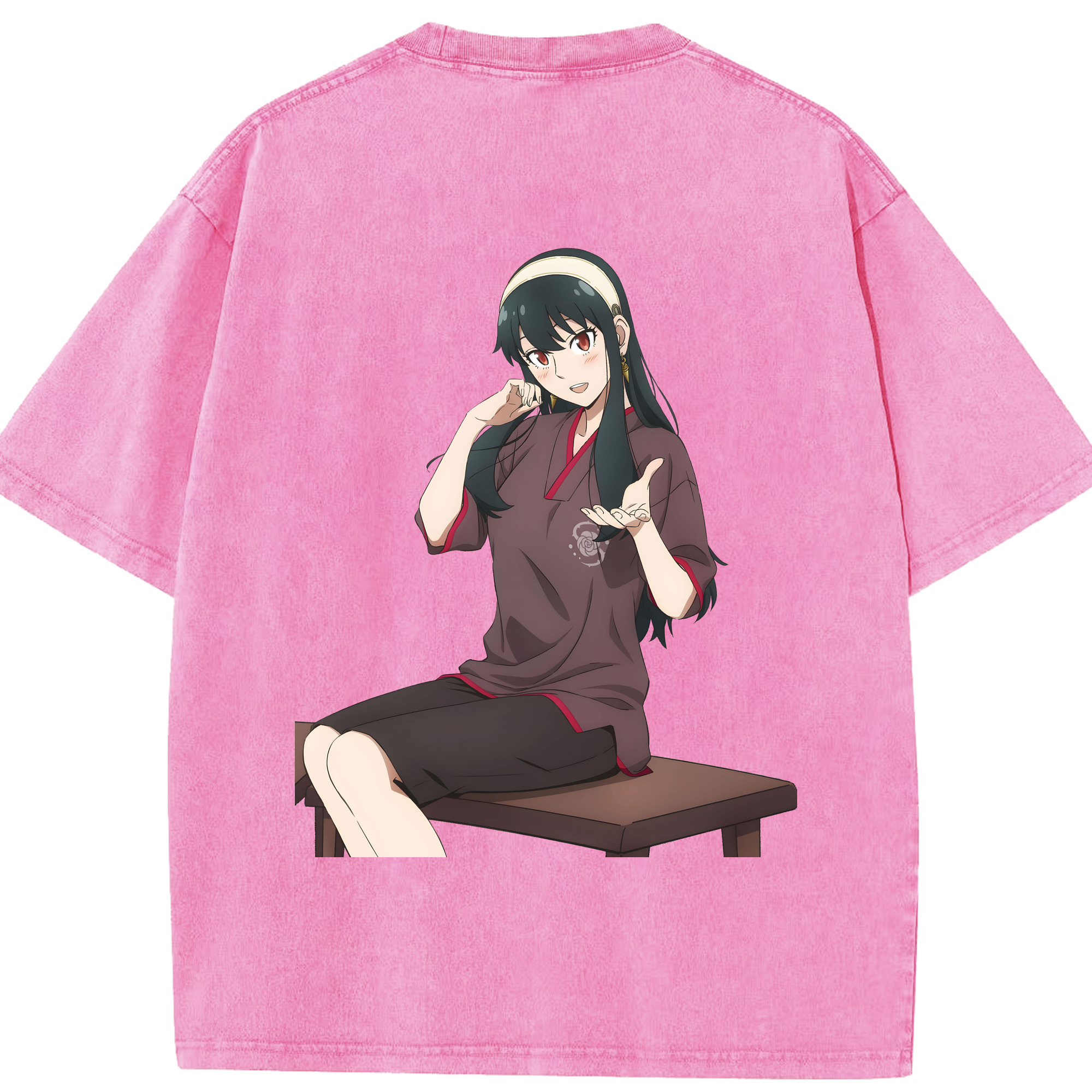 （画像用） SPY×FAMILY间谍家家酒 綿100% ヴィンテージ風 半袖Tシャツ（背面プリント）
